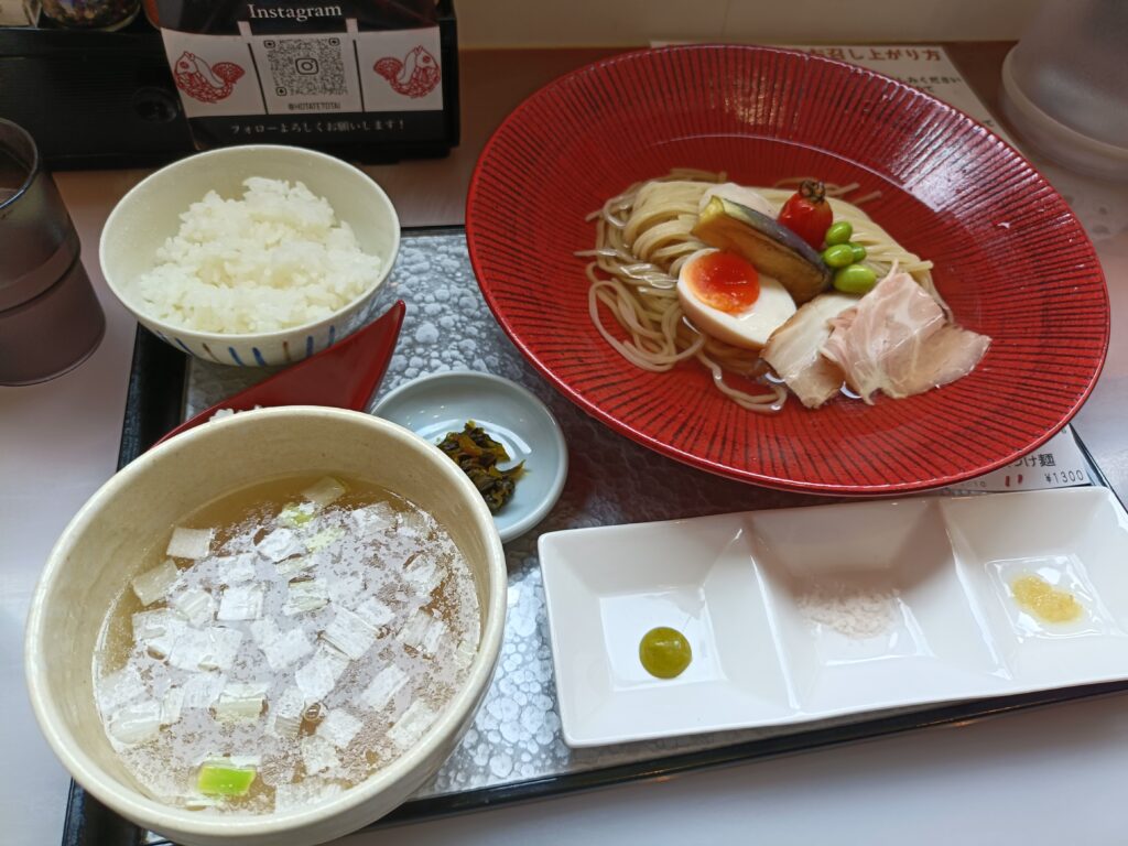 帆立と鯛と麺